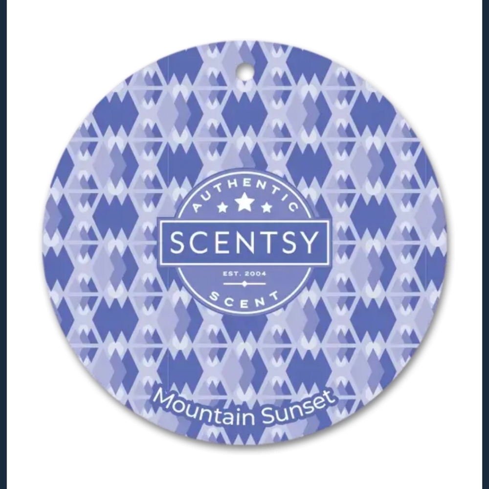 NIB Scentsy Scent Circle Mountain Sunset